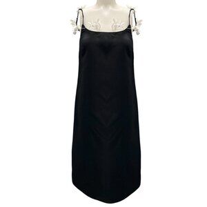 Rosie Assoulin Black / White Flowered Cami Dress